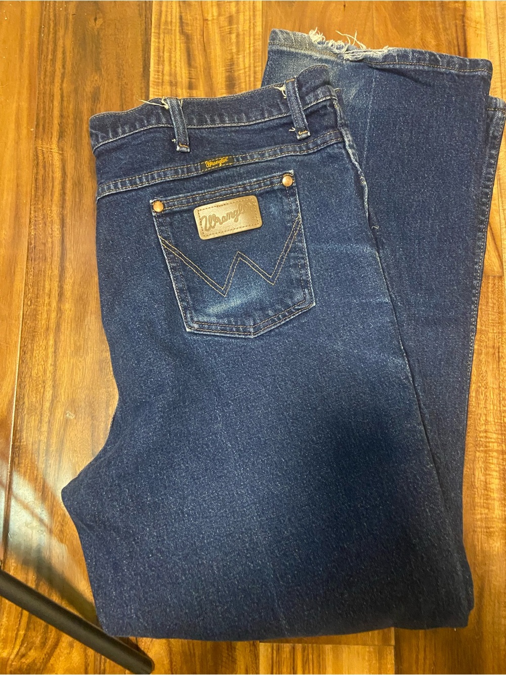 Wrangler Dark Blue Bootcut Jeans